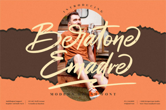 Beratone Emadre: The Flowing Script for Authentic Design