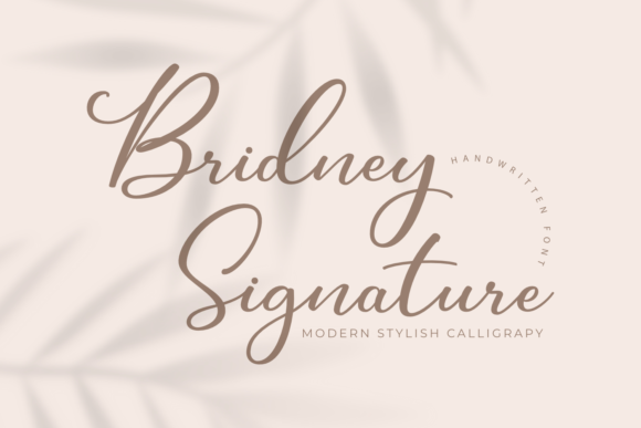 Bridney Signature: A Handwritten Font for Romantic Projects