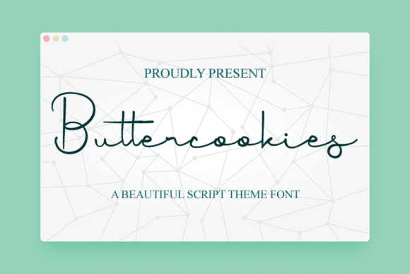 Butter Cookies: A Script Font with Fluid Elegance