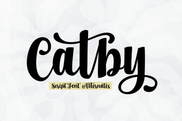 Catby: Elevating Designs with Stylish Script Elegance
