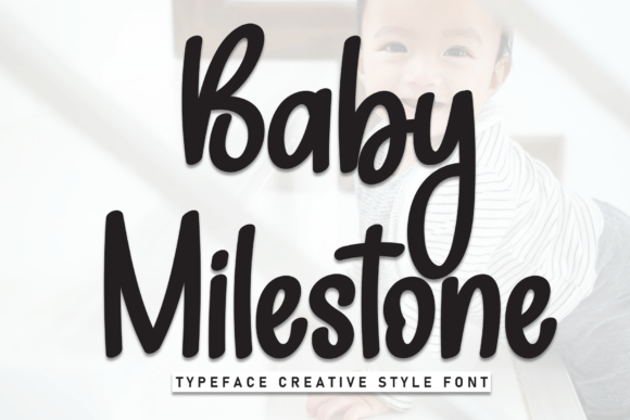 Discover the Elegance of Baby Milestone Script Font