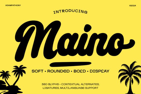 Maino: Script Elegance Meets Playful Charm