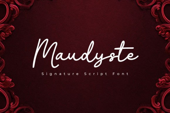 Maudyste: The Signature Script Font for Modern Elegance