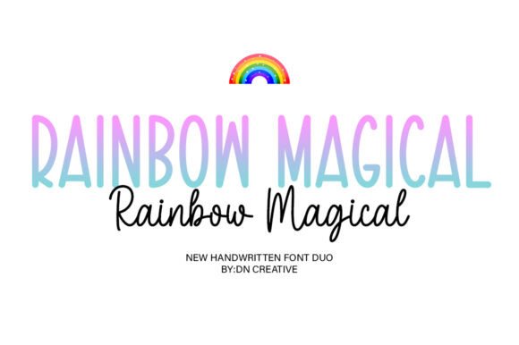 Rainbow Magical Duo: A Font That Tells a Story