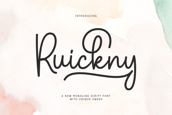 Ruickny: The Charm of a Monoline Script