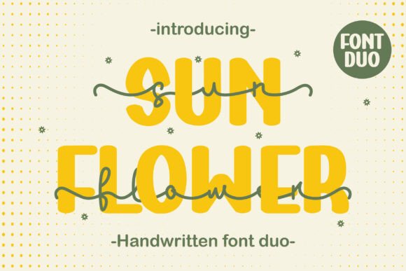 Sun Flower: A Creative Font Duo for Romantic Design