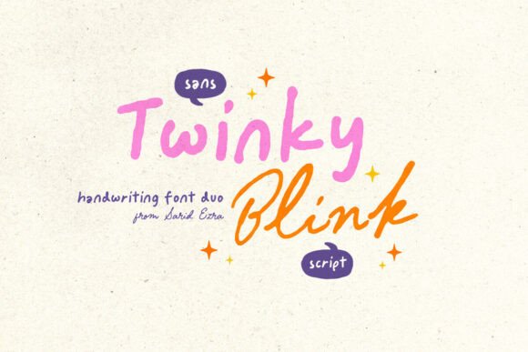 Twinky Blink: The Handwritten Font Pair for Authentic Design